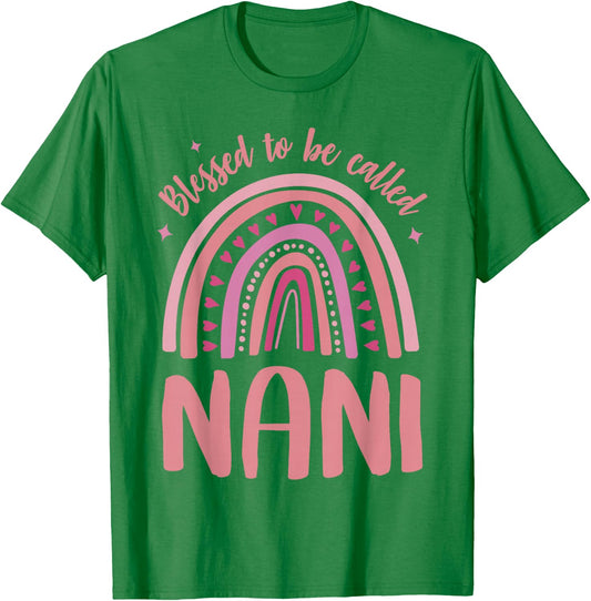 Nani Grandma Blessed to be called Nani T-Shirt - T-Shirt | Irish Green