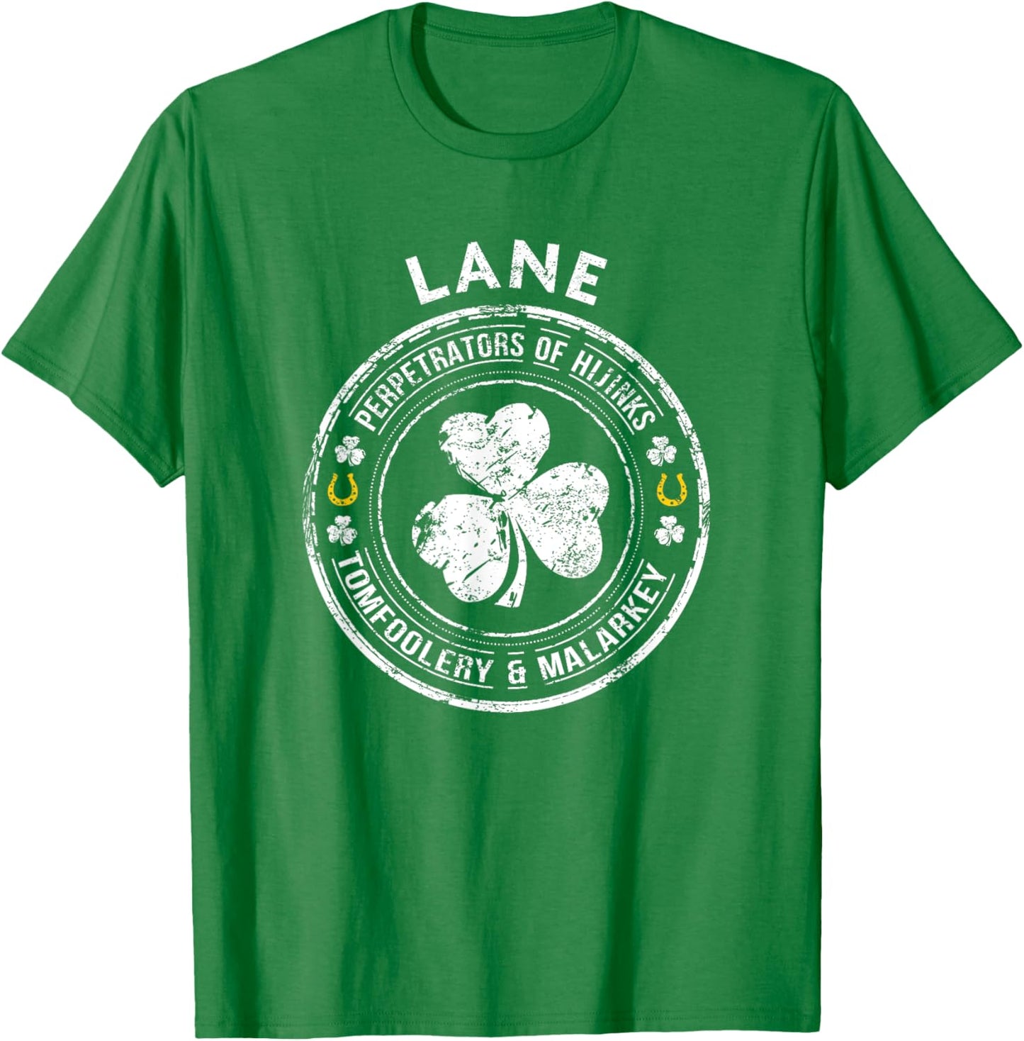 Lane Irish Family Name T-Shirt - T-Shirt | Irish Green