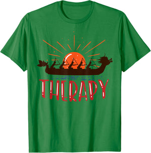 Dragon boat is my therapy T-Shirt - T-Shirt | Irish Green