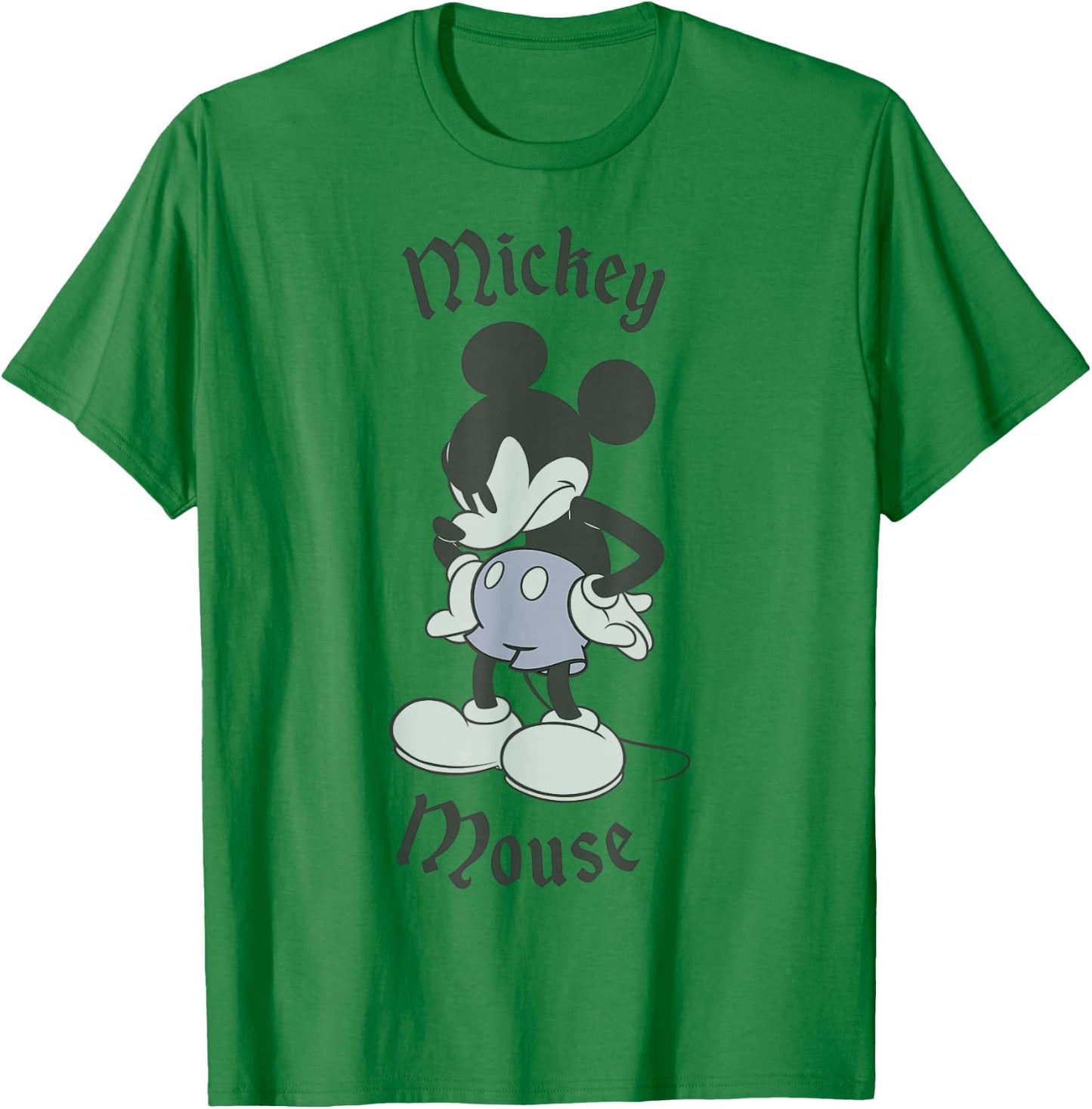 Disney Mickey & Friends Classic Mickey Mouse Angry T-Shirt - T-Shirt | Irish Green