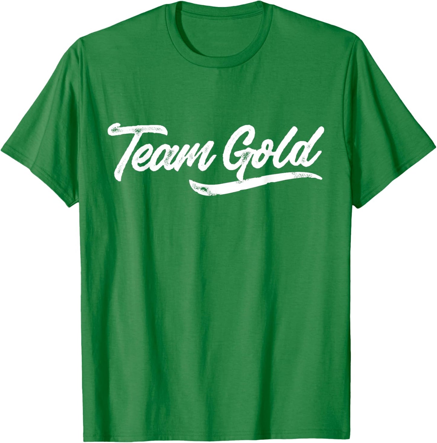 Kids Team Gold Shirt Sleepaway Camp Color War Summer Spirit T-Shirt - T-Shirt | Irish Green