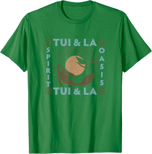 Avatar: The Last Airbender Tui & La Spirit Oasis Vintage T-Shirt - T-Shirt | Irish Green