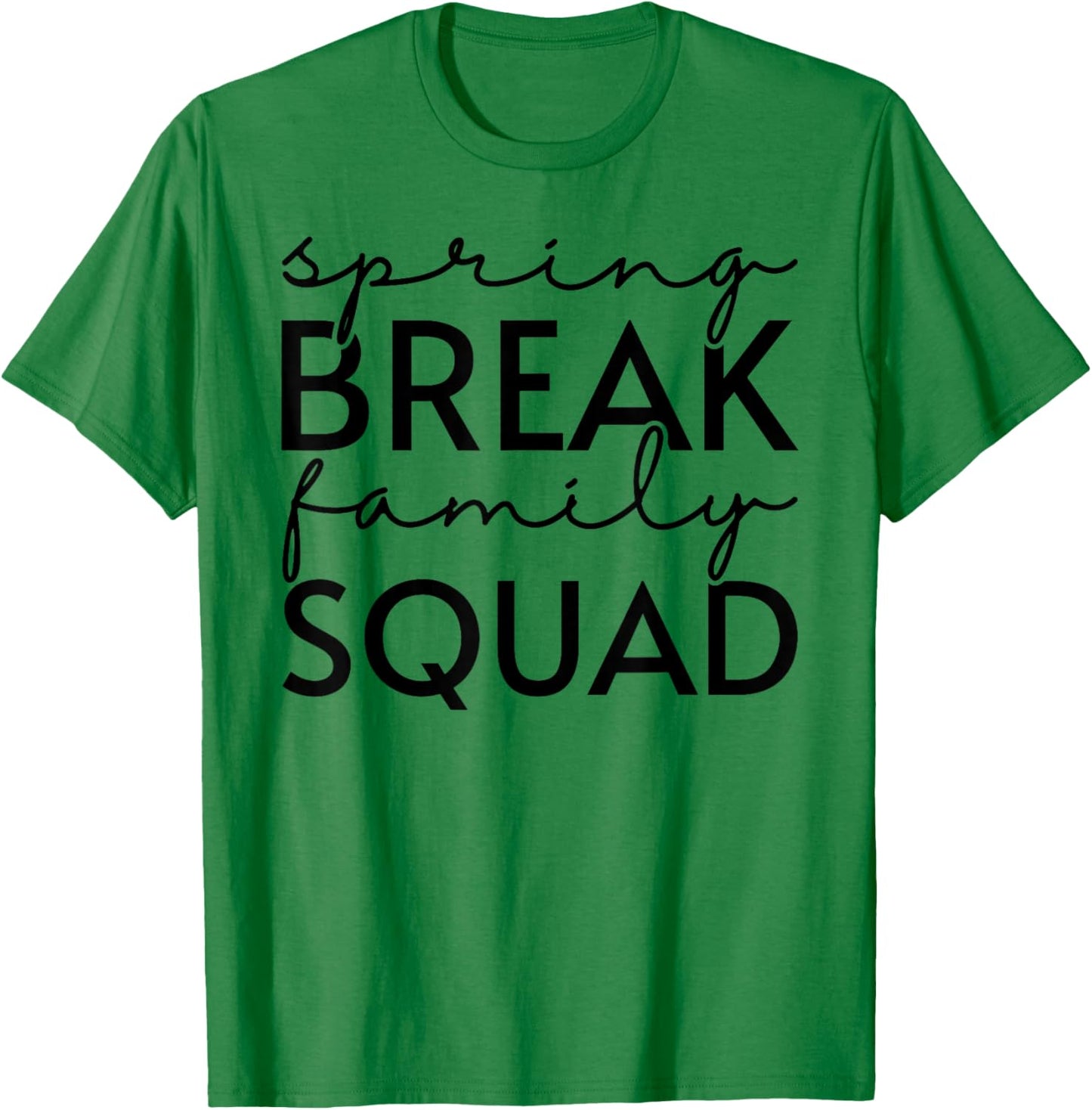 Spring Break Family Squad Matching Vacation Beach Trip Girls T-Shirt - T-Shirt | Irish Green