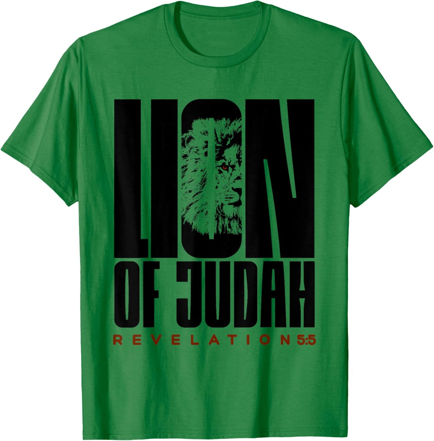 Jesus Lion of the tribe of Judah Revelation T-Shirt - T-Shirt | Irish Green