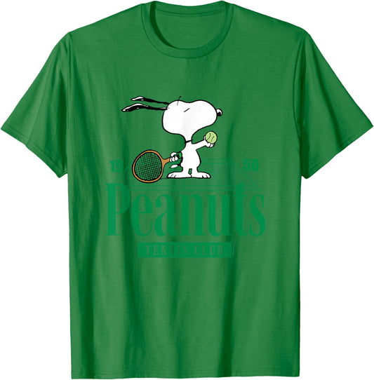 Peanuts - Peanuts Tennis Club T-Shirt - T-Shirt | Irish Green