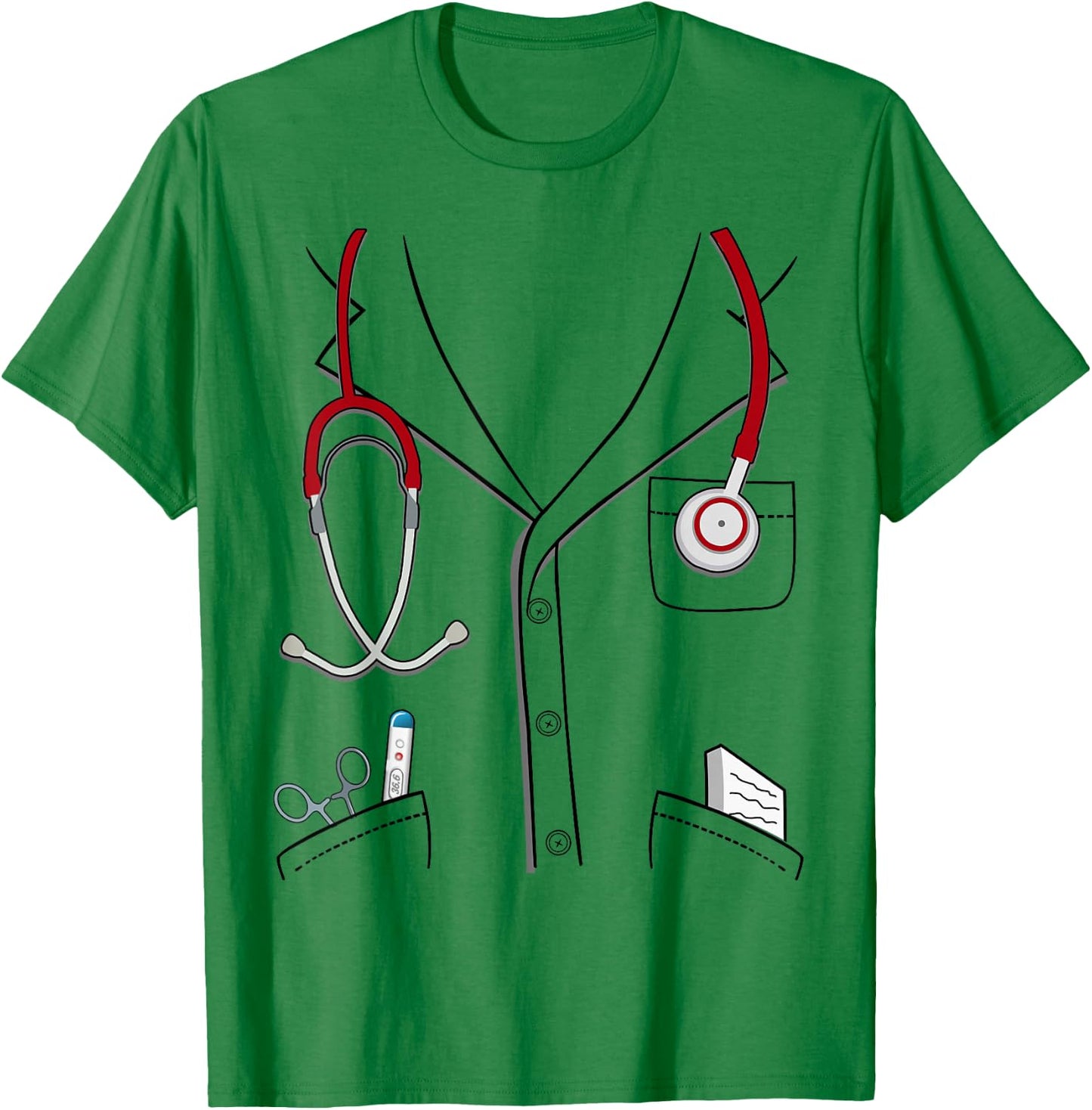Doctor Suit Halloween Costume Kids Doctor T-Shirt - T-Shirt | Irish Green
