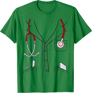 Doctor Suit Halloween Costume Kids Doctor T-Shirt - T-Shirt | Irish Green
