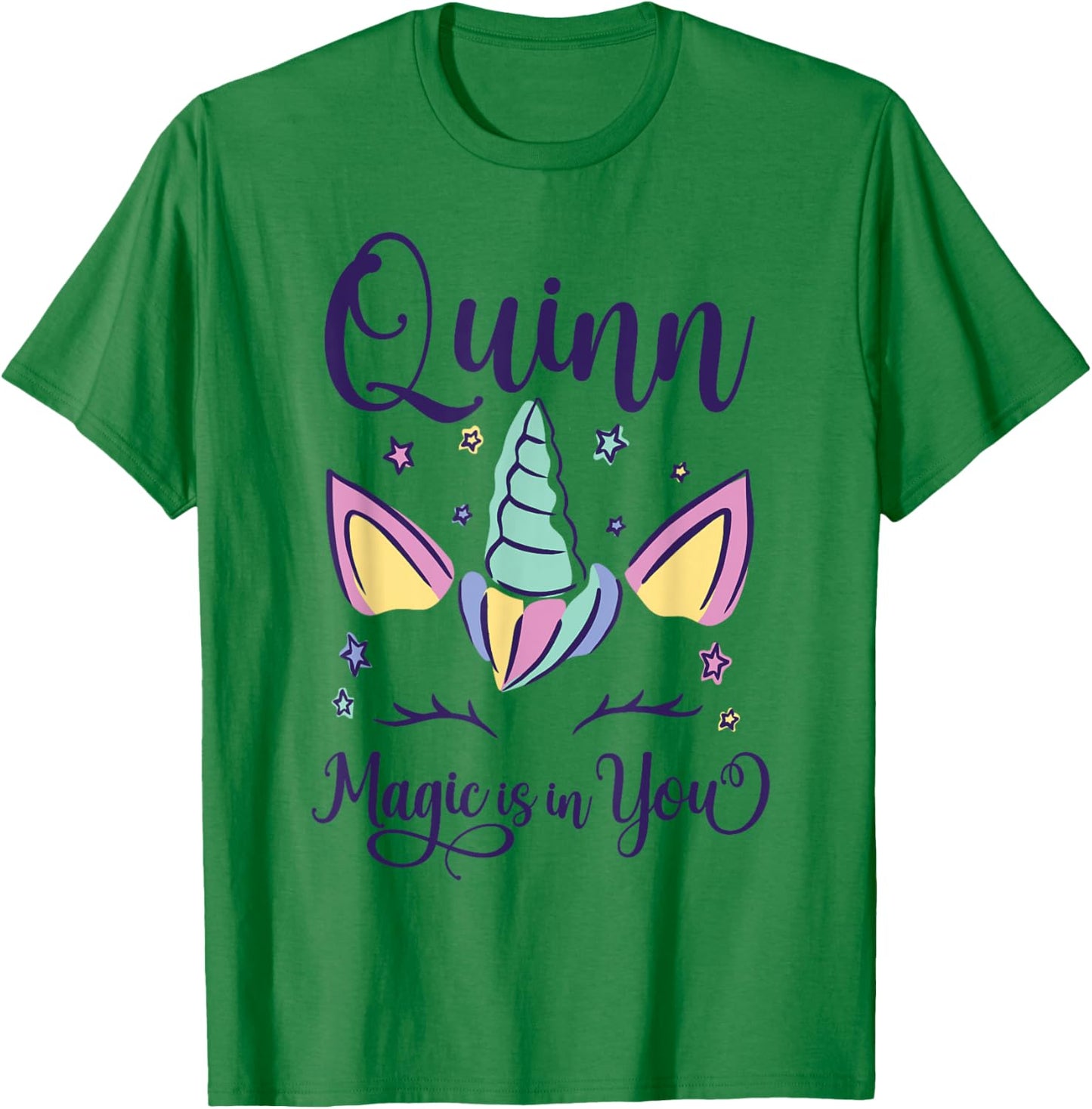 First Name Quinn Personalized I Love Quinn T-Shirt - T-Shirt | Irish Green