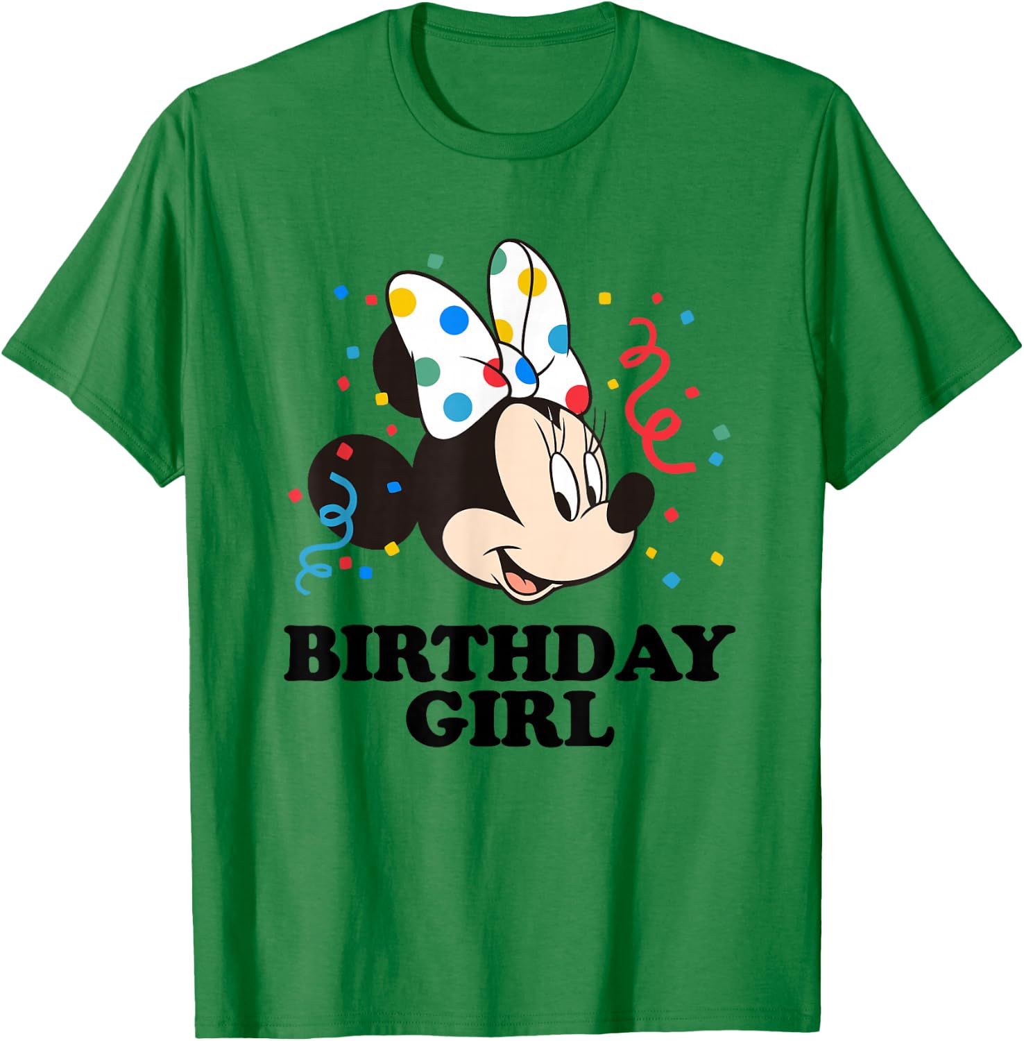 Disney Minnie Mouse Birthday Girl T-Shirt - T-Shirt | Irish Green