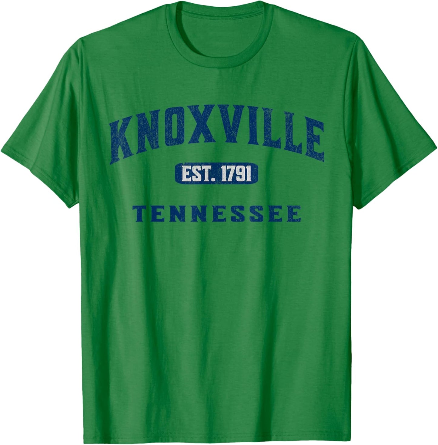 Vintage Athletic Souvenir Visit Knoxville Tennessee T-Shirt - T-Shirt | Irish Green