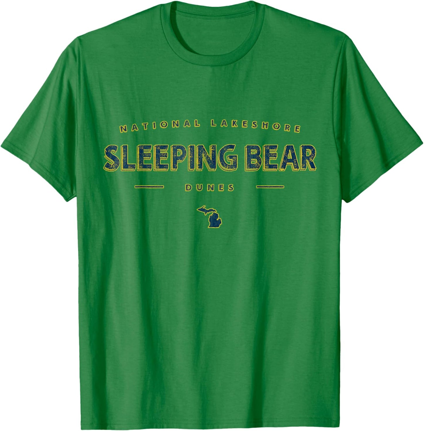 Sleeping Bear Dunes National Lakeshore Michigan T-Shirt - T-Shirt | Irish Green