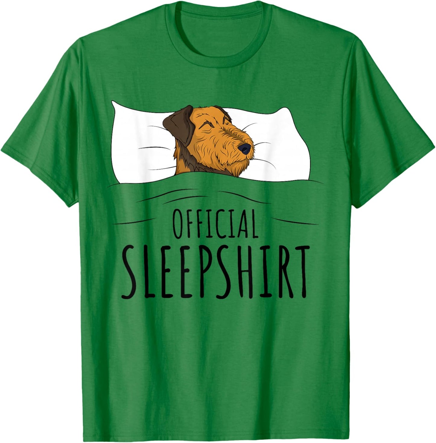 Airedale Terrier Dog Official Sleepshirt T-Shirt - T-Shirt | Irish Green