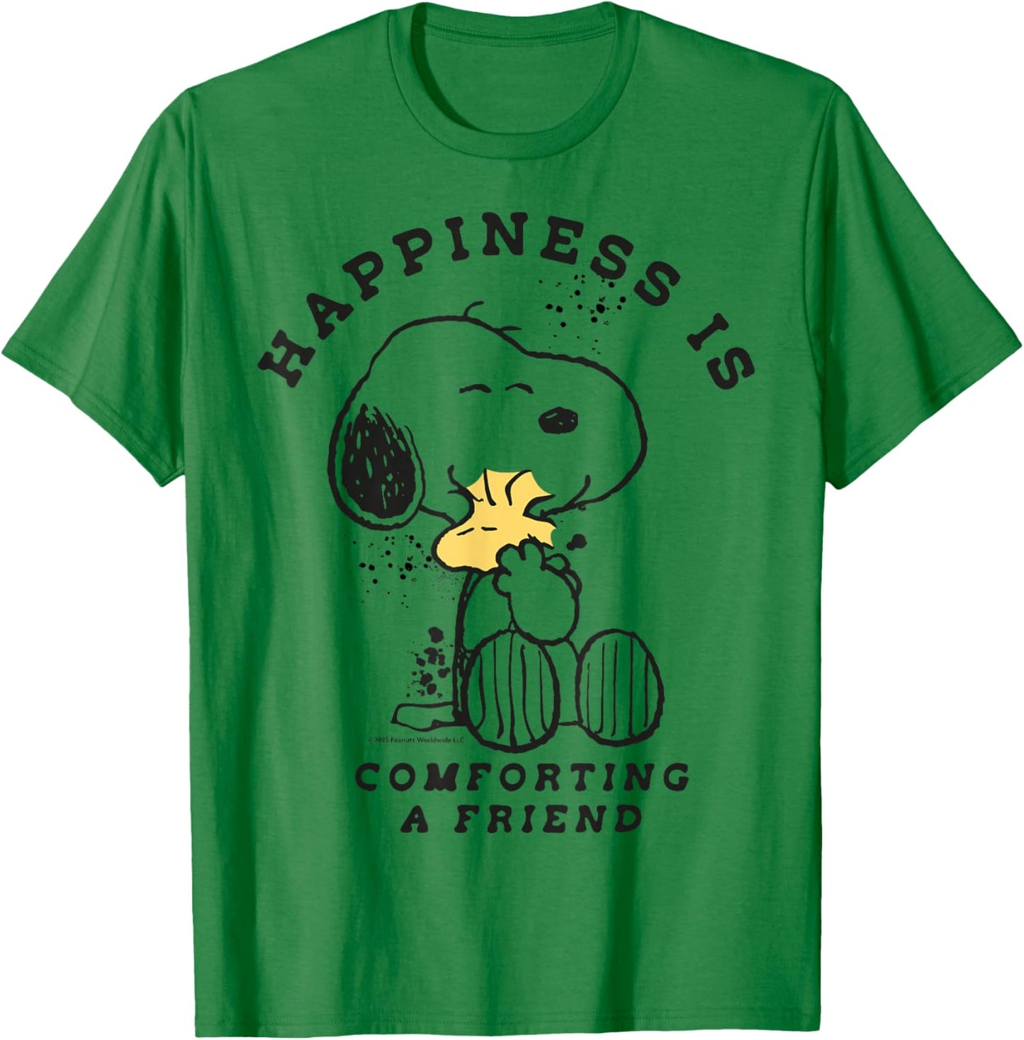 Peanuts - Snoopy Happiness is, Comforting A Friend T-Shirt - T-Shirt | Irish Green