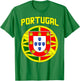Portugal, Bandeira Portuguesa, Portuguese Patriotic Flag T-Shirt - T-Shirt | Irish Green