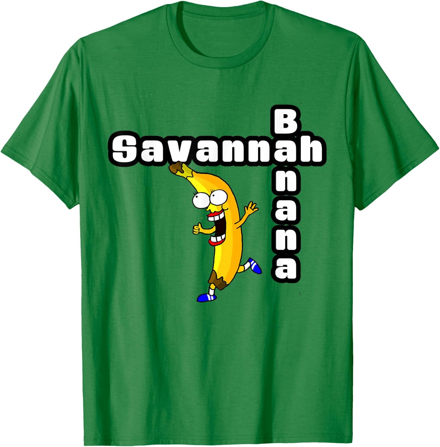 Funny Savannah Banana Name Gift and Girls T-Shirt - T-Shirt | Irish Green