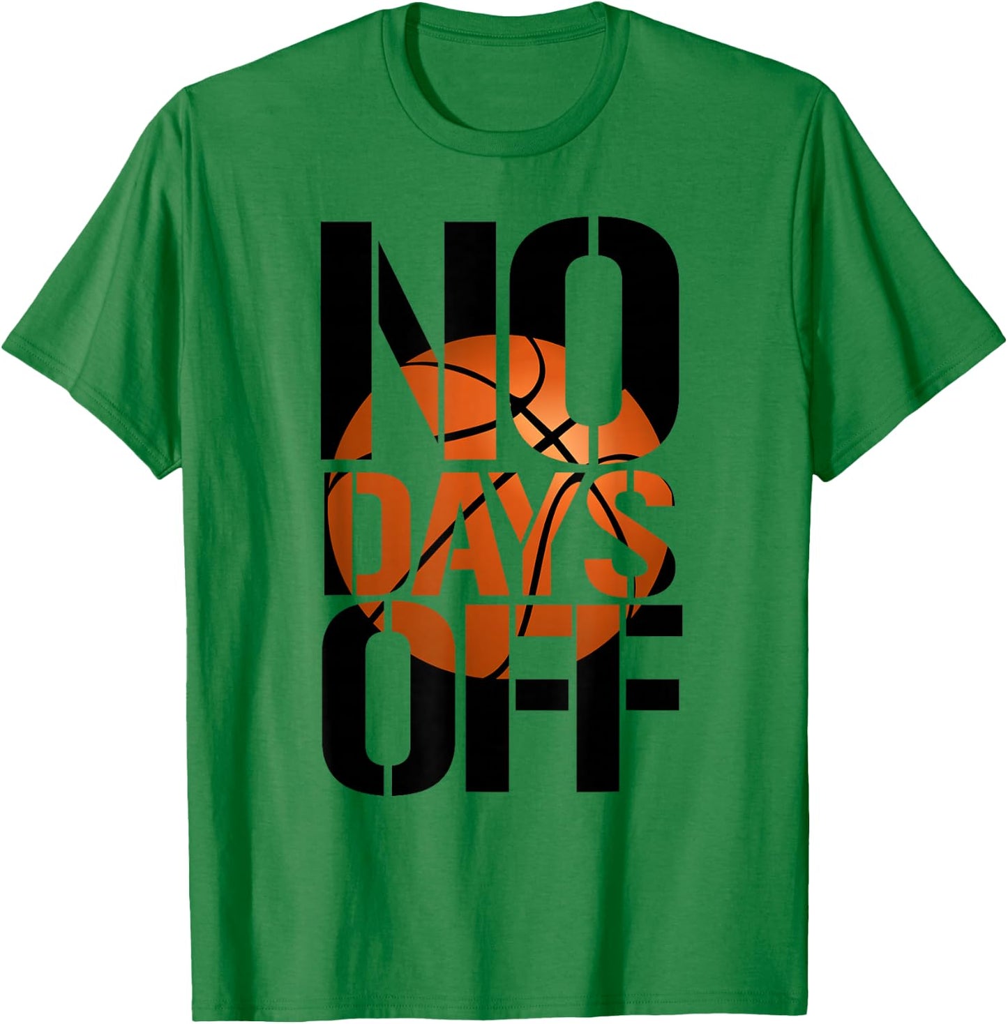 No Days Off basketball logo T-Shirt - T-Shirt | Irish Green