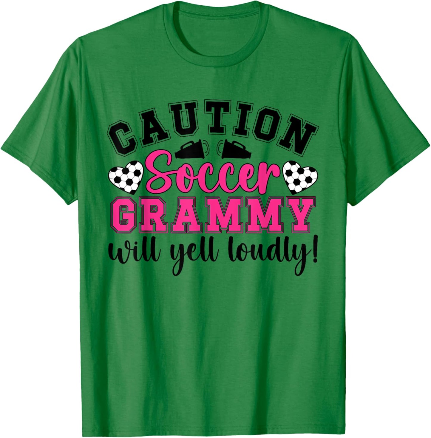 Soccer Grammy Will Yell Loudly Grammy Of A Soccer Player T-Shirt - T-Shirt | Irish Green