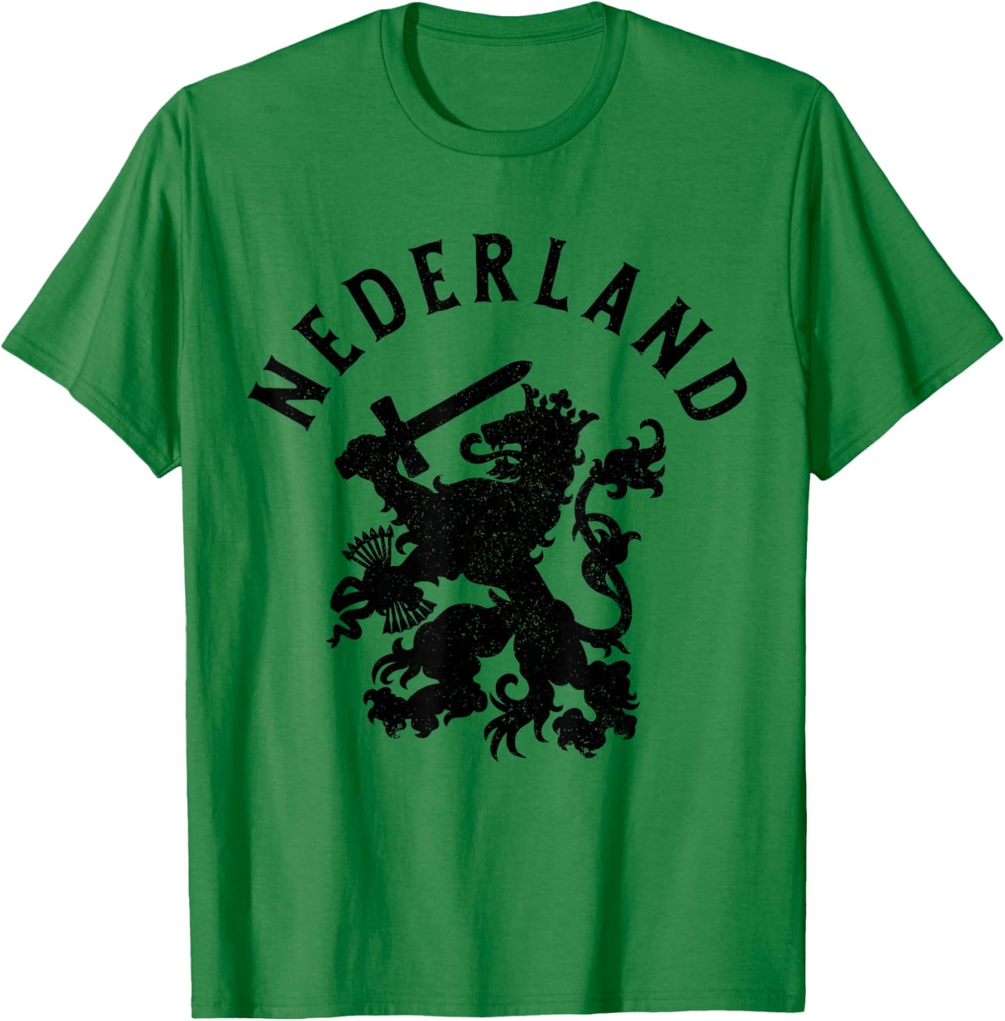 Netherlands Netherlands Lion Dutch Holland Vintage T-Shirt - T-Shirt | Irish Green