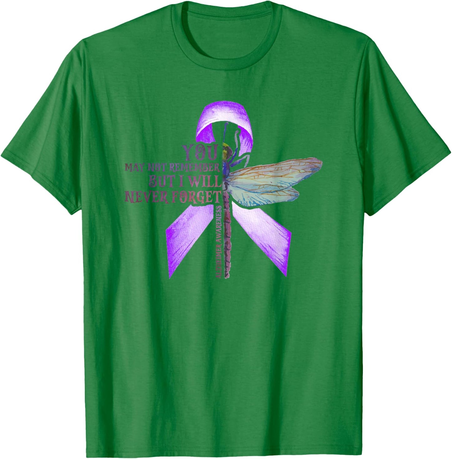 Dragonfly You May Not Remember Alzheimer T-Shirt - T-Shirt | Irish Green