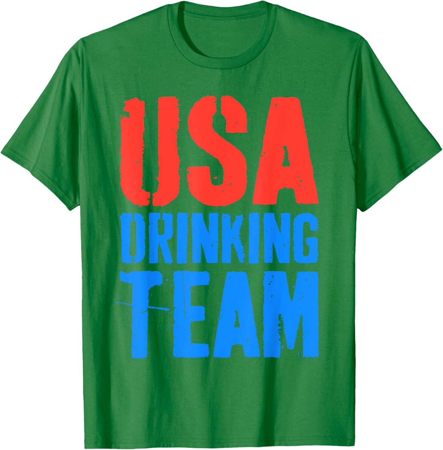 USA Drinking Team Shirt Funny Men Women 4th Of July T-Shirt - T-Shirt | Irish Green