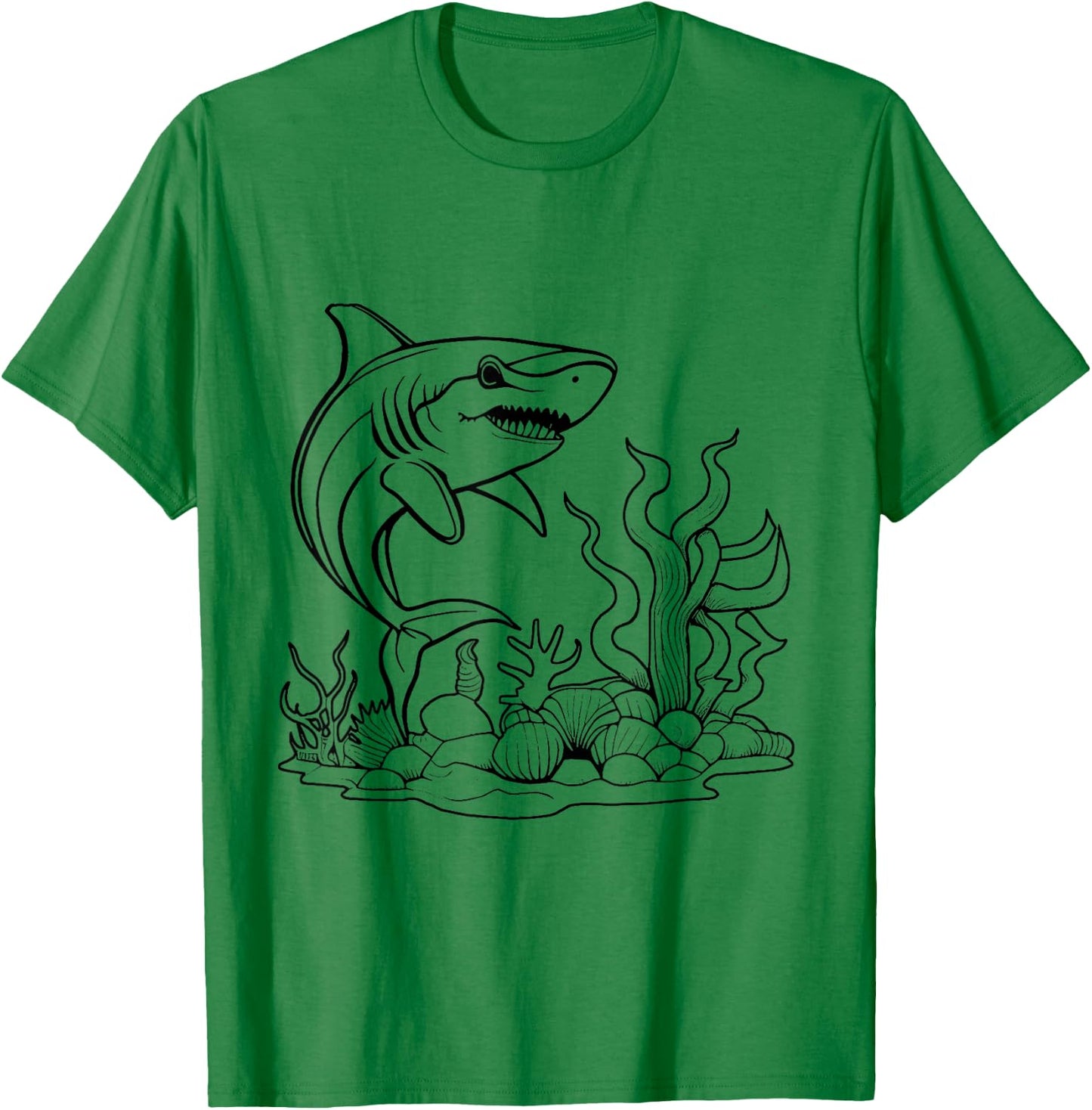 Color the shark and paint it yourself T-Shirt - T-Shirt | Irish Green