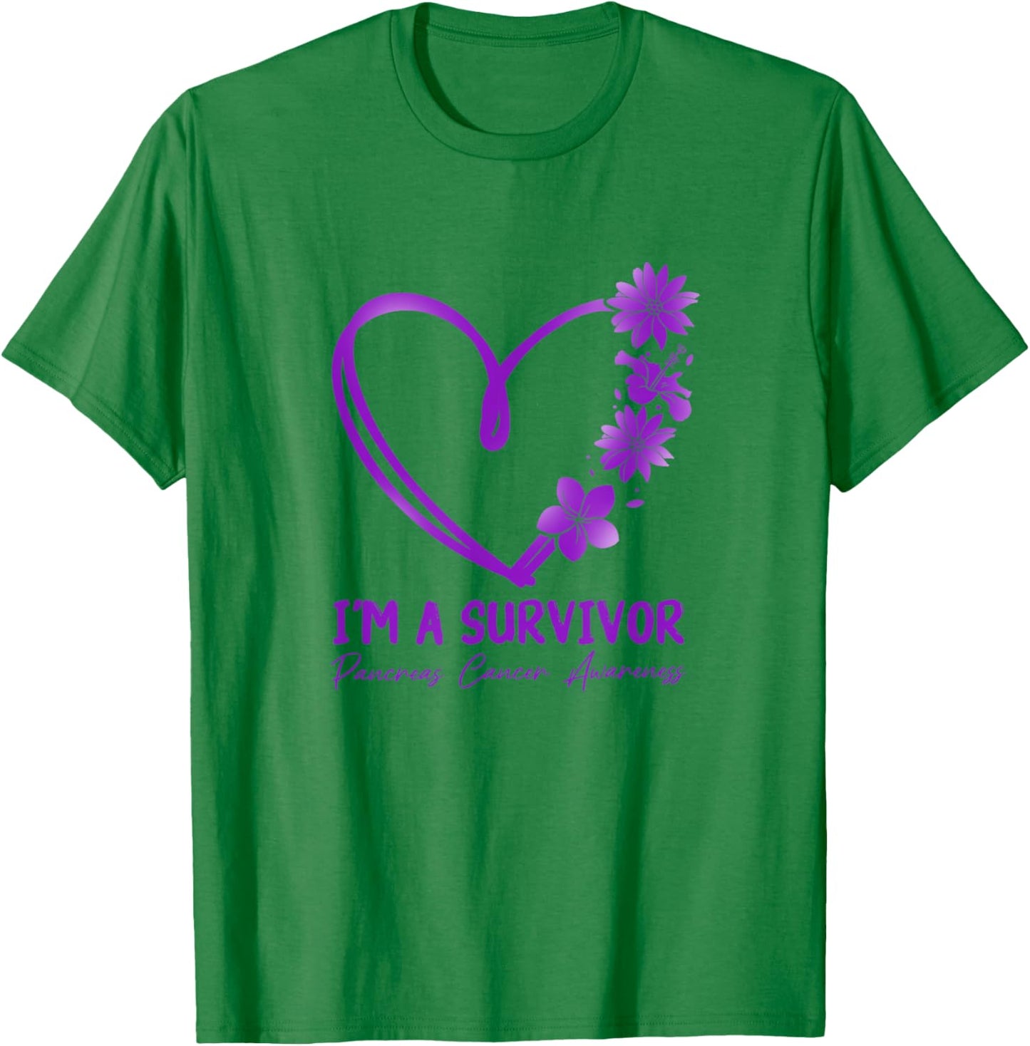 I am a Survivor. Pancreatic Cancer Awareness T-Shirt - T-Shirt | Irish Green