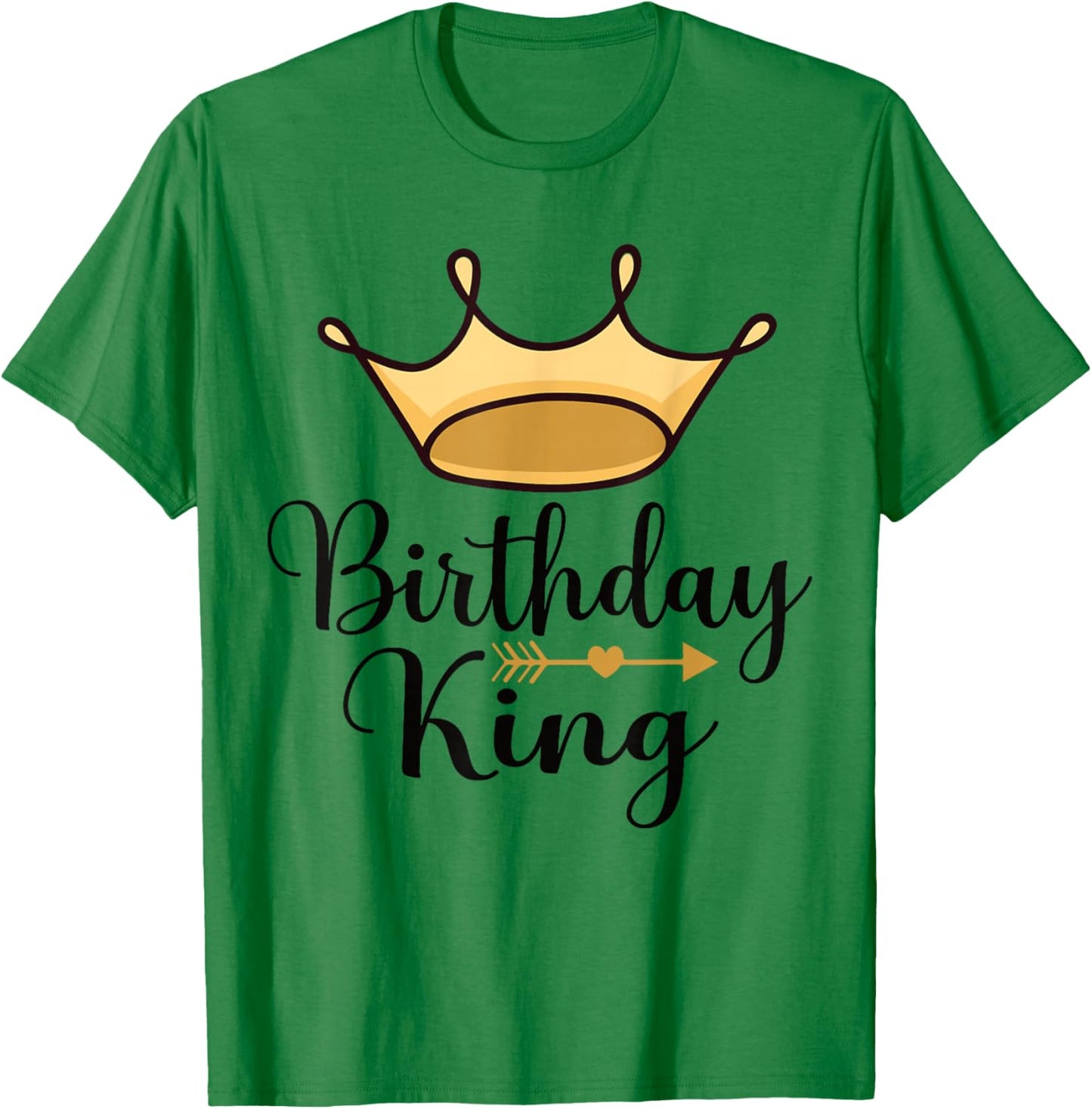 Birthday King Funny Boys Matching Boys Girls Kids 2024 T-Shirt - T-Shirt | Irish Green
