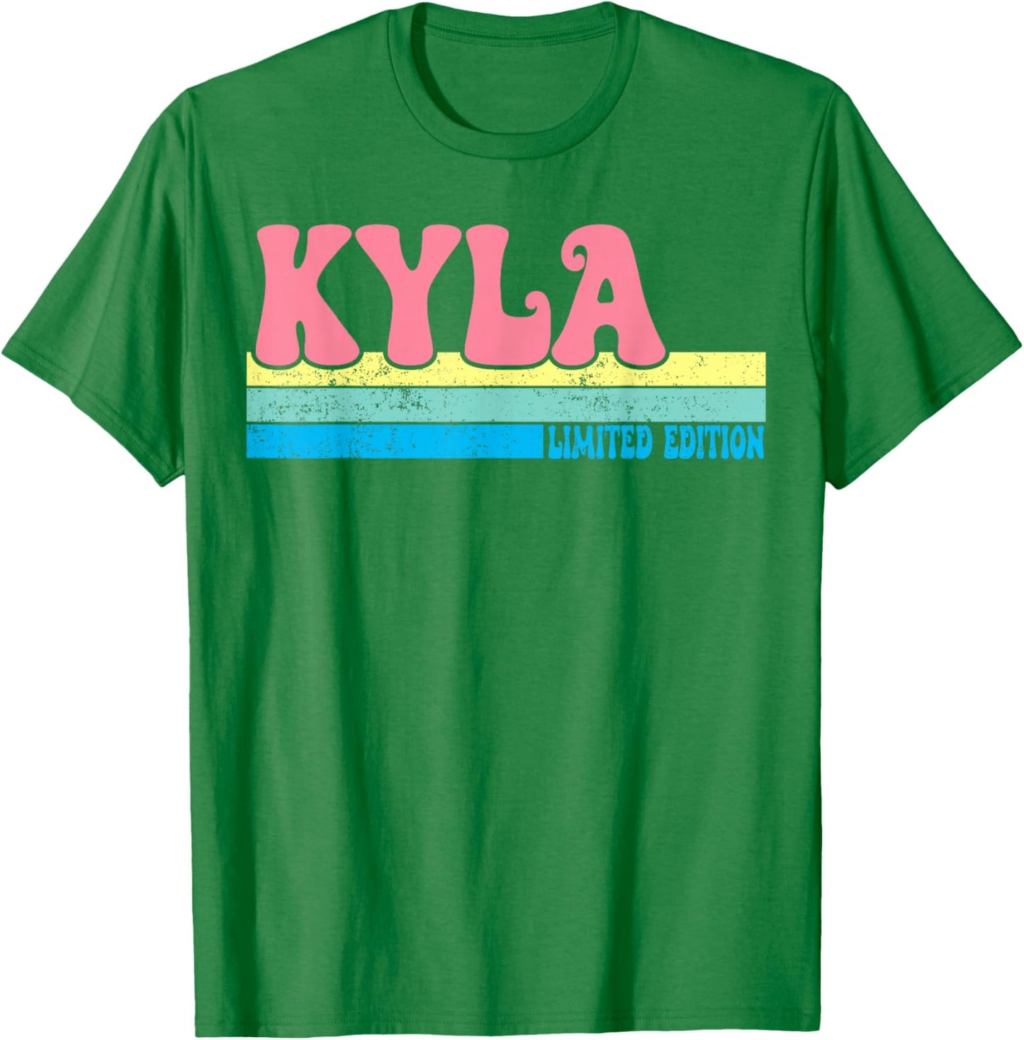 KYLA Name Personalized Cute Idea Groovy Women KYLA T-Shirt - T-Shirt | Irish Green