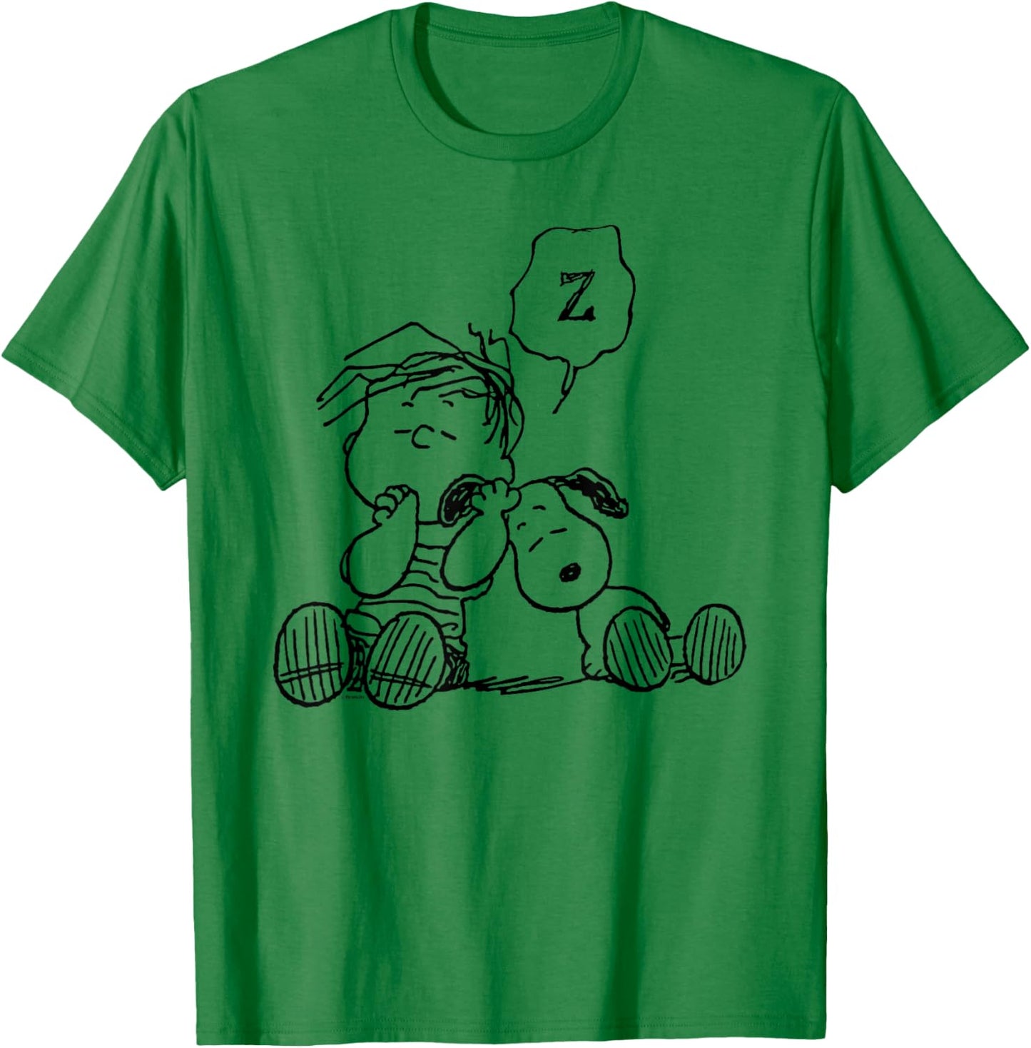 Peanuts - Linus Snoopy Snooze T-Shirt - T-Shirt | Irish Green
