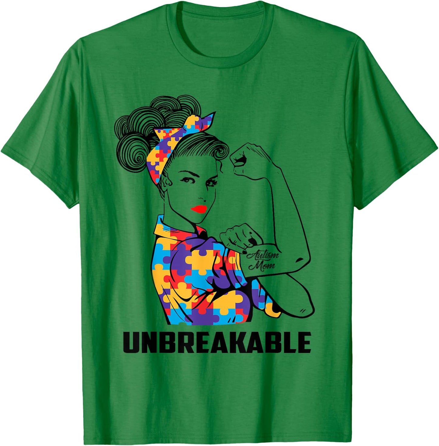 Autism Mom Gifts Autism Mama Awareness Gift Autistic Parents T-Shirt - T-Shirt | Irish Green