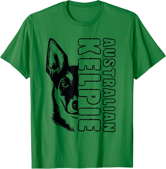 Australian Kelpie Dog T-Shirt - T-Shirt | Irish Green