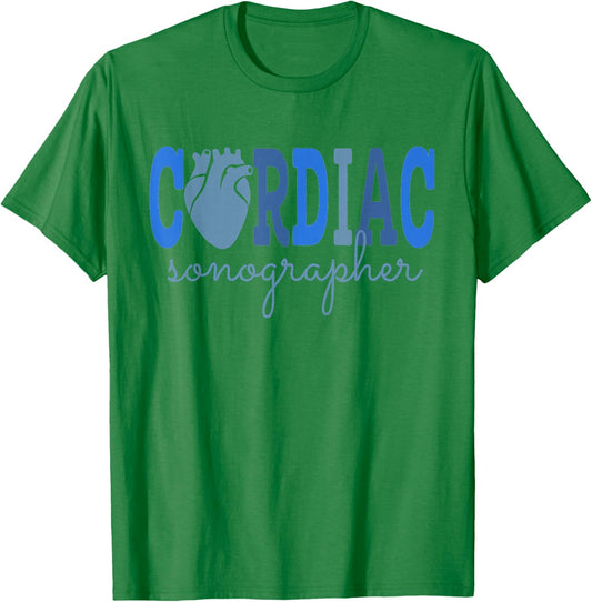 Cardiac Sonographer Cardiovascular Sono Tech Ultrasound Tech T-Shirt - T-Shirt | Irish Green