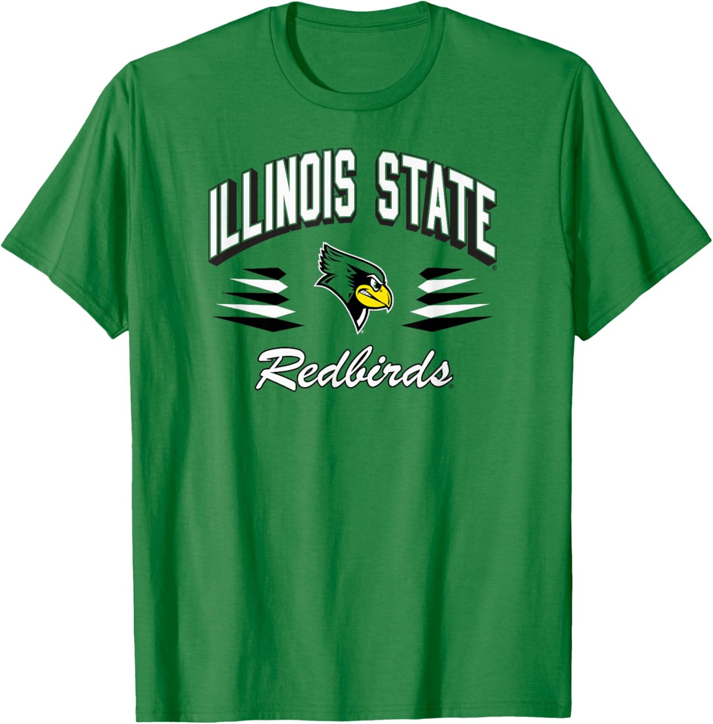 Illinois State Redbirds Retro Diamond Red T-Shirt - T-Shirt | Irish Green