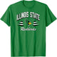 Illinois State Redbirds Retro Diamond Red T-Shirt - T-Shirt | Irish Green