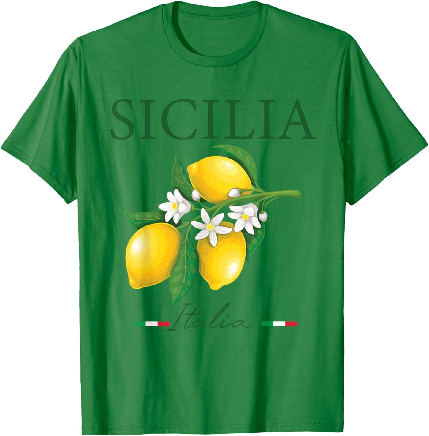 Sicilia Italia Italian Lemons Proud Sicilian Italy Lovers T-Shirt - T-Shirt | Irish Green