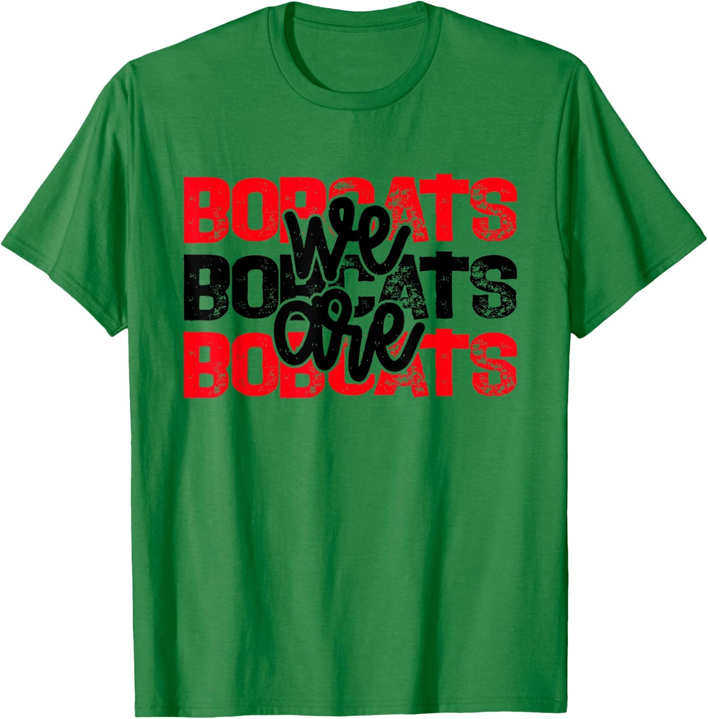 Bobcats School Spirit T-Shirt - T-Shirt | Irish Green
