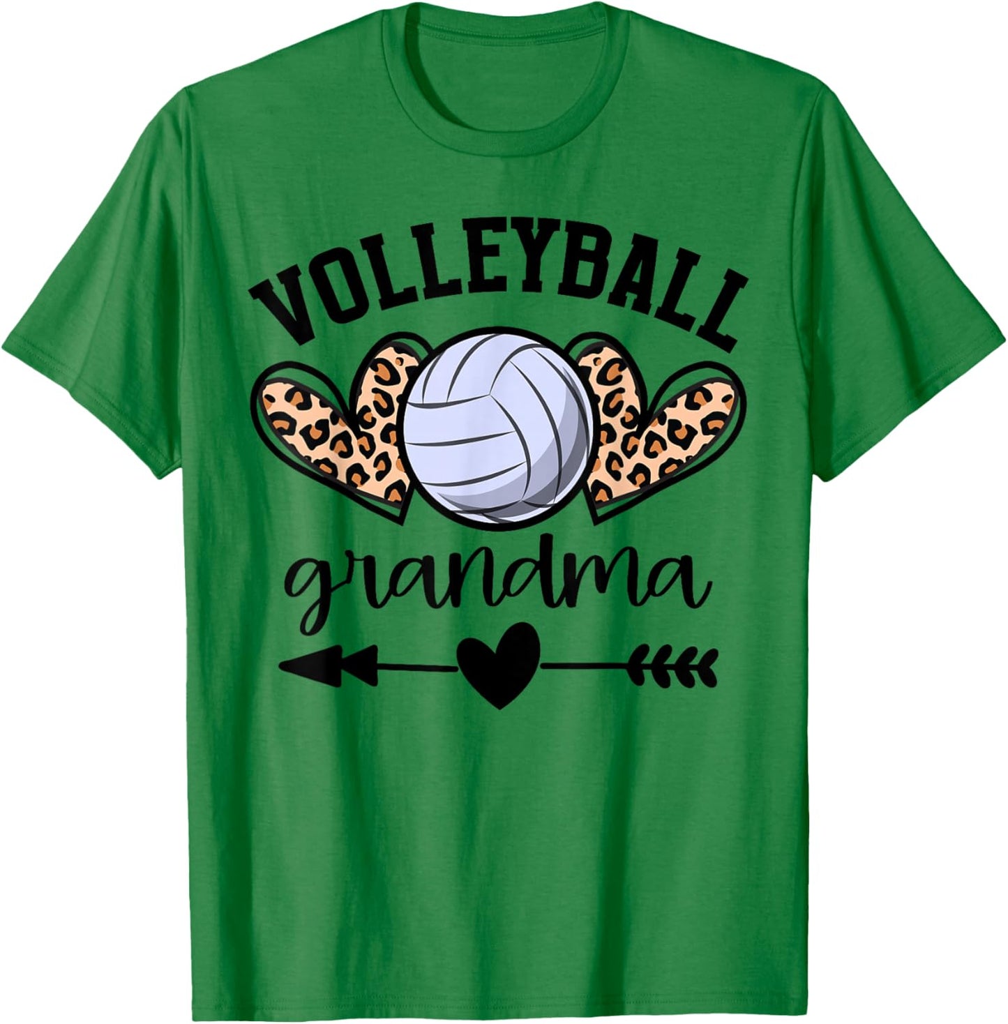 Volleyball Grandma Volleyball Game Day Senior Night T-Shirt - T-Shirt | Irish Green