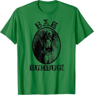 Charles Dickens Vintage Scrooge A Christmas Carol Book Art T-Shirt - T-Shirt | Irish Green