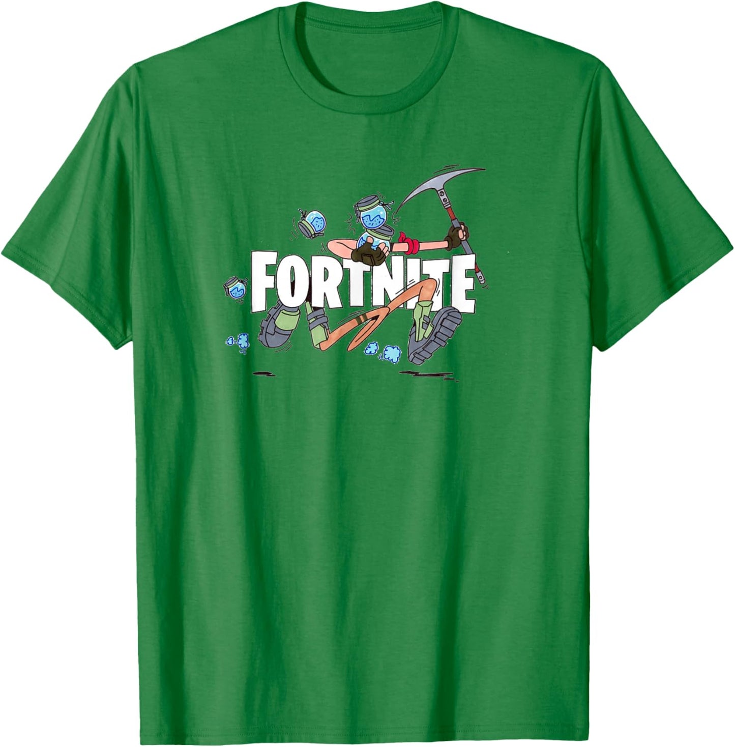 Fortnite Battle Royale Logo Run T-Shirt - T-Shirt | Irish Green