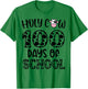 Holy Cow 100 Days Of School teachers Students Kids T-Shirt - T-Shirt | Irish Green