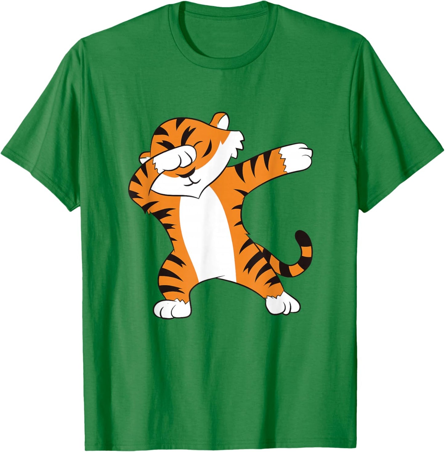 Tiger Dabbing Tiger Fan Tiger lover Dabbing Tiger Dab T-Shirt - T-Shirt | Irish Green