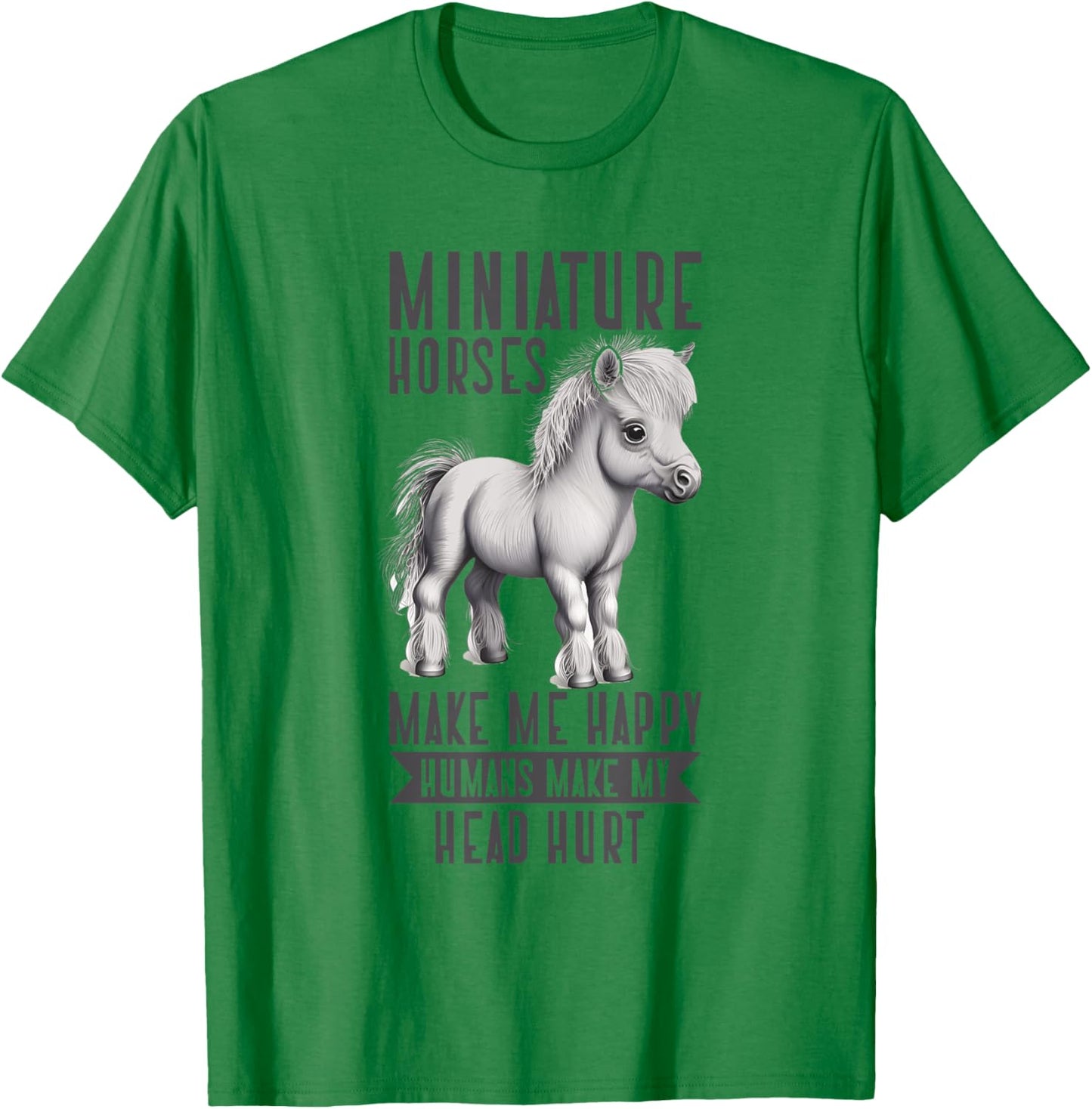 Miniature Horse Mini Horse Pet Tiny Horse Lover Pony Tie Dye T-Shirt - T-Shirt | Irish Green