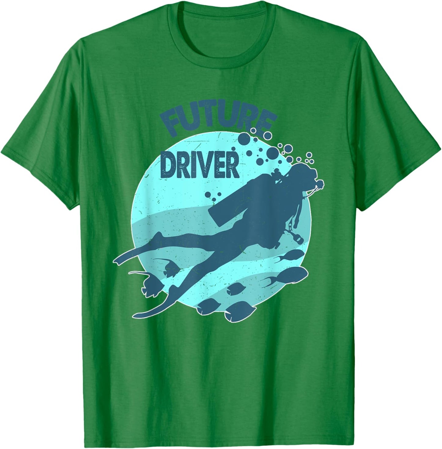 Funny Diving-Shirt Future Diver Scuba For Kids Toddler Girls T-Shirt - T-Shirt | Irish Green