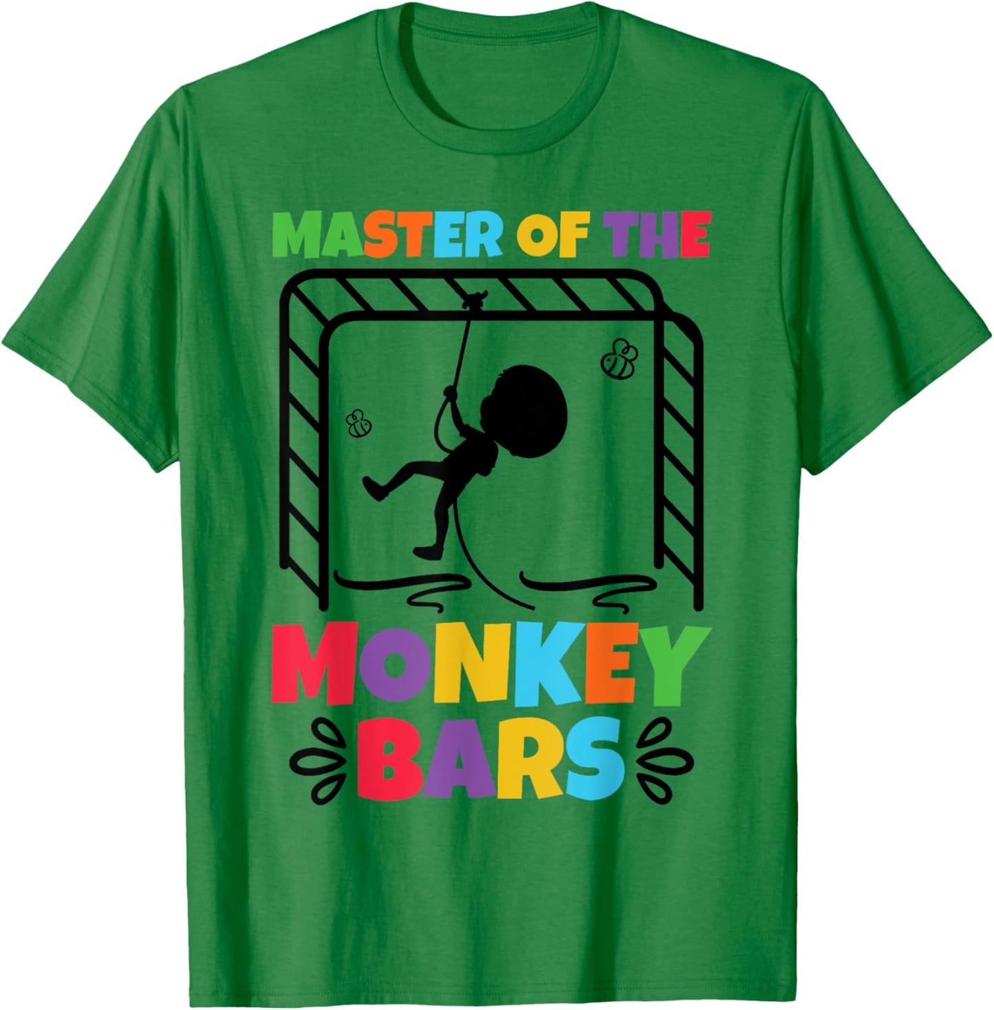 Master of the Monkey Bars Kids Play First Day of School T-Shirt - T-Shirt | Irish Green