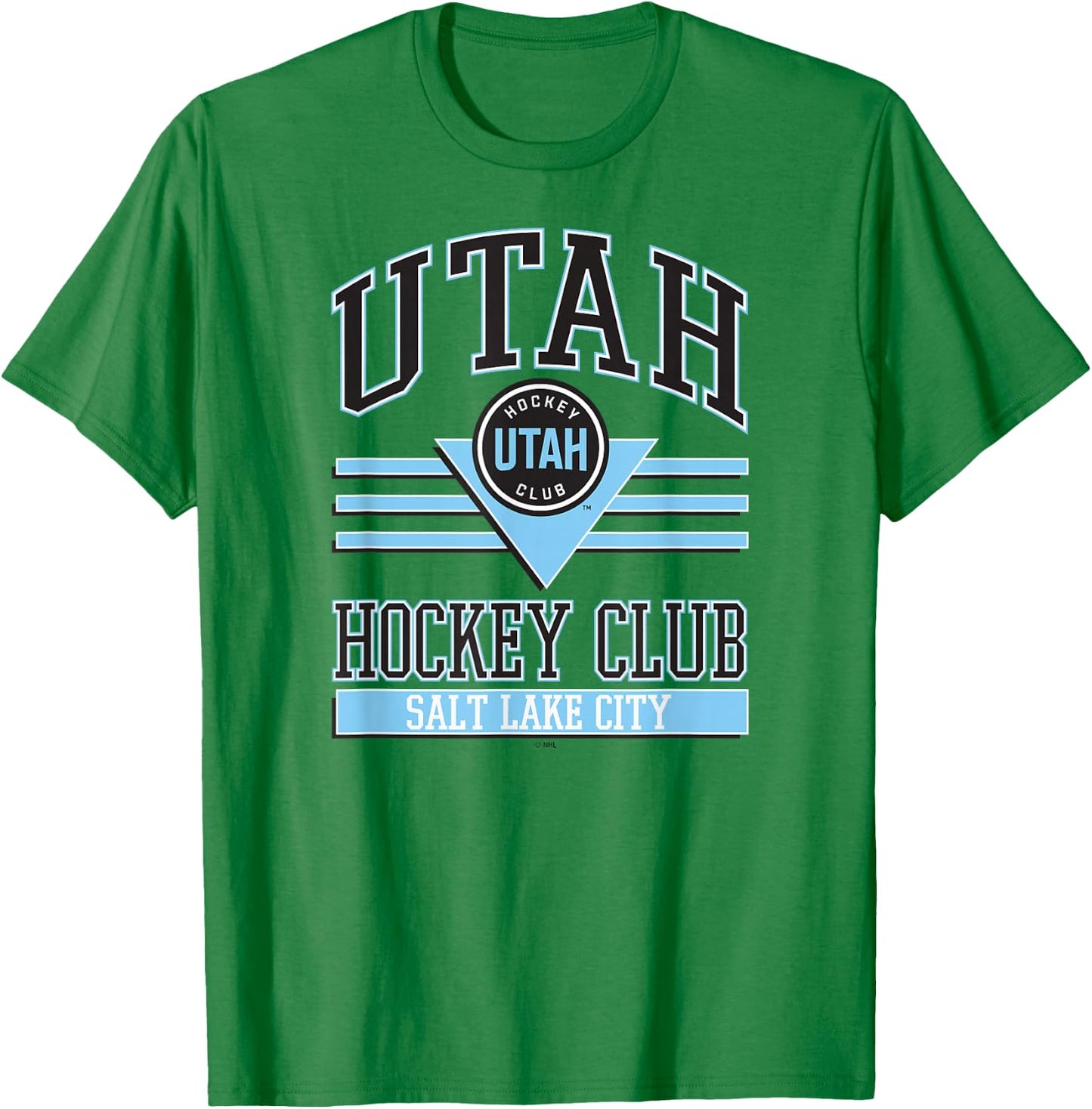 Utah Hockey Club Heather Gray Officially Licensed T-Shirt - T-Shirt | Irish Green