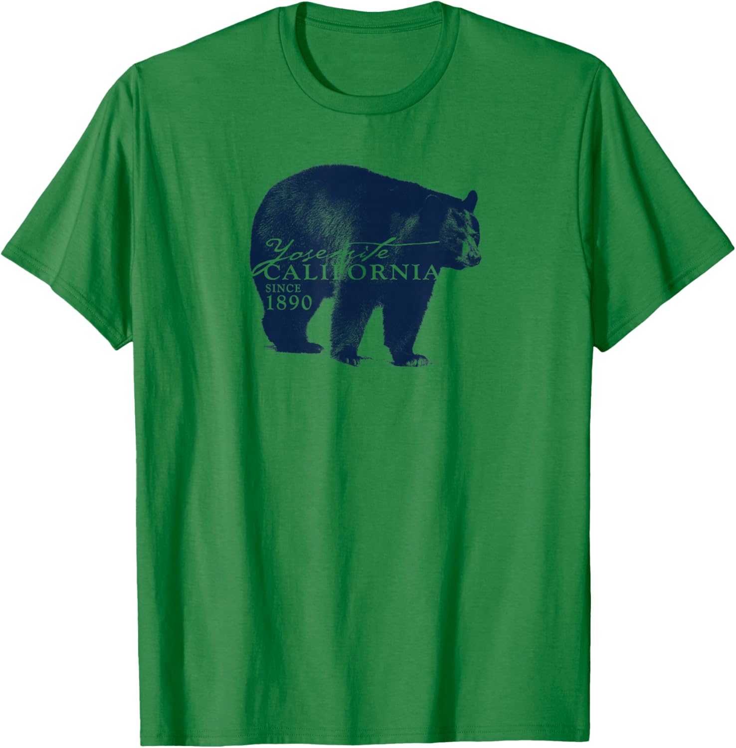 Yosemite National Park Black Bear Graphic T-Shirt - T-Shirt | Irish Green