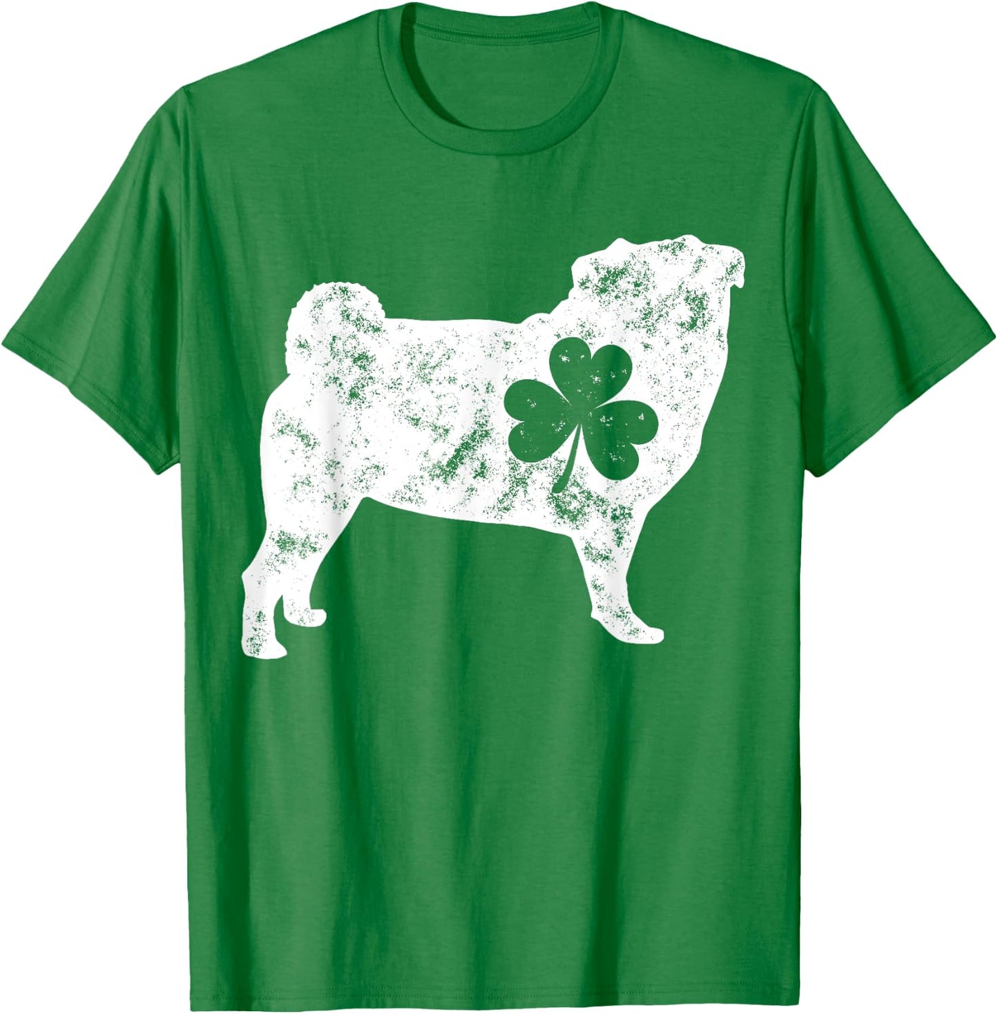 Pug St Patricks Day Boys Kids Girls Shamrock Dog Lover Gifts T-Shirt - T-Shirt | Irish Green
