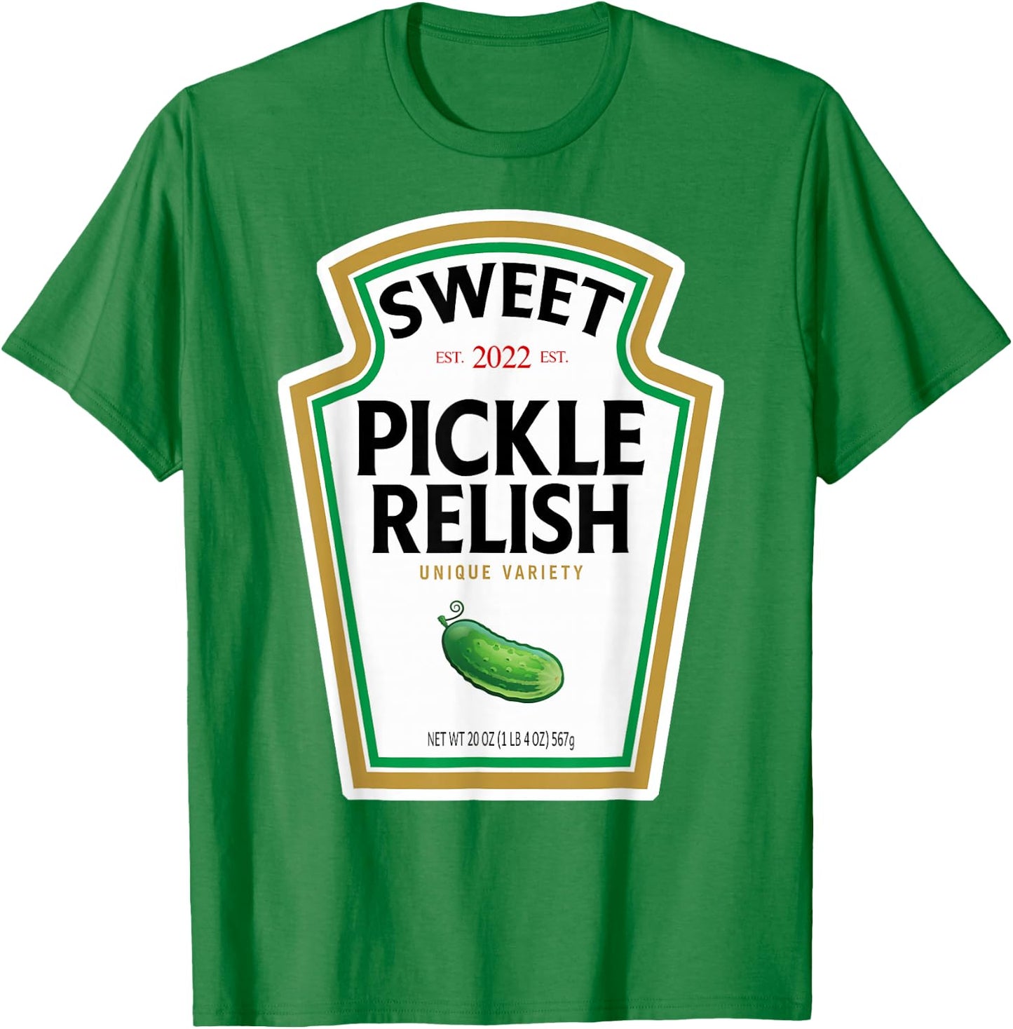 Sweet Green Pickle Relish Funny DIY Halloween Costume T-Shirt - T-Shirt | Irish Green