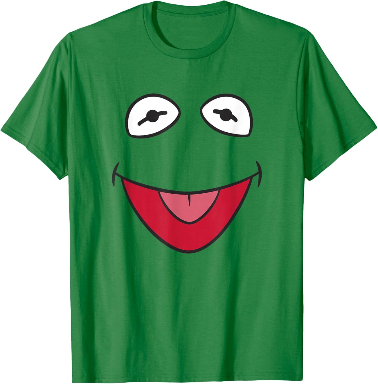 Disney The Muppets Kermit The Frog Big Face Portrait T-Shirt - T-Shirt | Irish Green