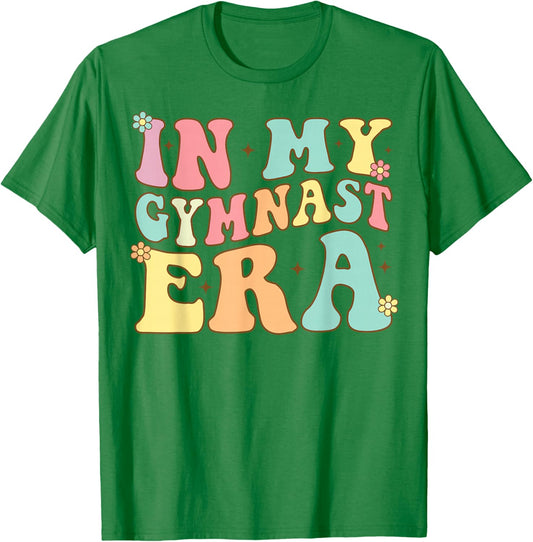 Groovy In My Gymnast Era Gymnast Gymnastic T-Shirt - T-Shirt | Irish Green